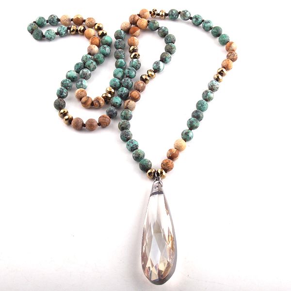 fashion bohemian tribal jewelry stone long knotted long glass drop pendant necklaces d, Silver
fashion bohemian tribal jewelry stone long knotted long glass drop pendant necklaces d, Silver