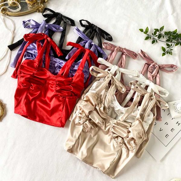 женщины vest sexy strappy сатин solid top эластичный пояс элегантный короткие топы без рукавов 2020 camis party club lingerie veste, Black;white
женщины vest sexy strappy сатин solid top эластичный пояс элегантный короткие топы без рукавов 2020 camis party club lingerie veste, Black;white