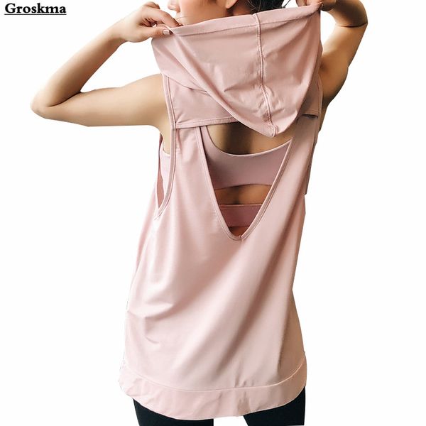 sports sleeveless hooded yoga shirt women long tank back hollow out fitness gym wear clothing quick dry smock deporte mujer, White;red
sports sleeveless hooded yoga shirt women long tank back hollow out fitness gym wear clothing quick dry smock deporte mujer, White;red