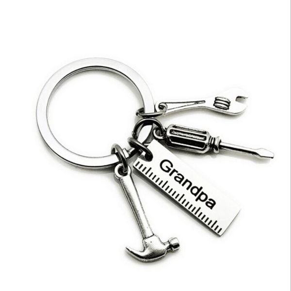 15pcs fashion new diy stainless steel keychain hammer screwdriver wrench dad tool key chain father day gift s-8, Silver
15pcs fashion new diy stainless steel keychain hammer screwdriver wrench dad tool key chain father day gift s-8, Silver