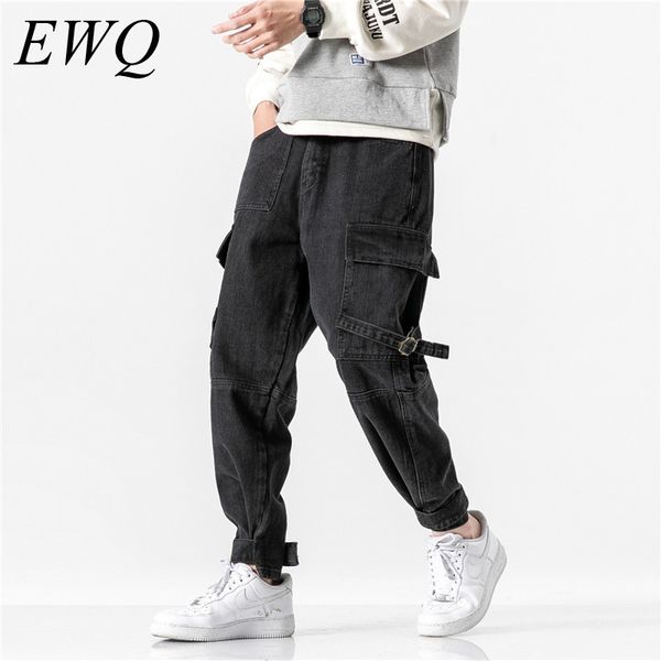 men's jeans ewq / wear can ship nan xia disguise 2021 spring fahion directly balck male trousers with ribbon pockets 9y847, Blue
men's jeans ewq / wear can ship nan xia disguise 2021 spring fahion directly balck male trousers with ribbon pockets 9y847, Blue