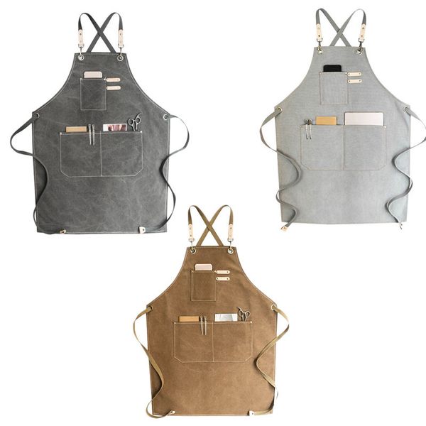 canvas cook apron barista bartender chef hairdressing apron catering uniform work wear anti-dirty overalls
canvas cook apron barista bartender chef hairdressing apron catering uniform work wear anti-dirty overalls