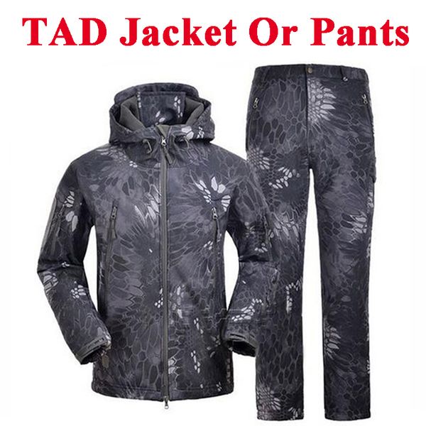 tactical tad waterproof hunting camouflage jacket or pants softshell jacket hiking camping sport hooded windbreak, Blue;black
tactical tad waterproof hunting camouflage jacket or pants softshell jacket hiking camping sport hooded windbreak, Blue;black