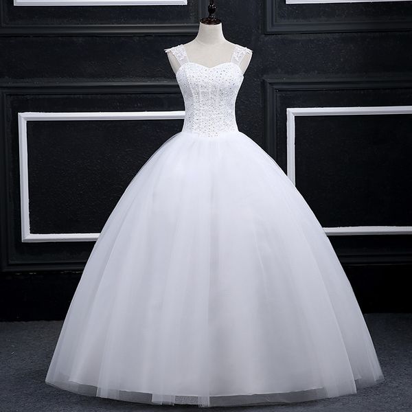 sequins lace ball gown sweetheart wedding dresses 2020 capped tulle floor length bridal gowns ivory vestido de novia, White
sequins lace ball gown sweetheart wedding dresses 2020 capped tulle floor length bridal gowns ivory vestido de novia, White