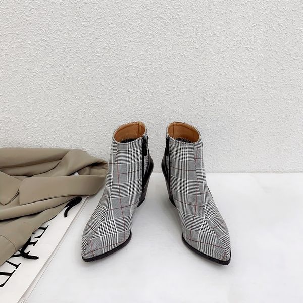 women's boots autumn rock shoes woman luxury designer winter footwear lace up zipper pointy fashion rubber ankle high heel, Black
women's boots autumn rock shoes woman luxury designer winter footwear lace up zipper pointy fashion rubber ankle high heel, Black