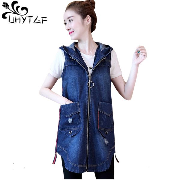 uhytgf 5xl oversized jeans vest coats women fashion hooded loose women spring waistcoat sleeveless long denim vest lady 1236, Black;white
uhytgf 5xl oversized jeans vest coats women fashion hooded loose women spring waistcoat sleeveless long denim vest lady 1236, Black;white