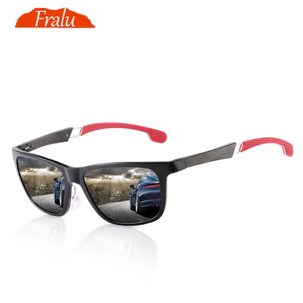 fralu fashion men's sunglasses from polarized sunglasses men's classic design aluminum magnesium mirror brand box, White;black
fralu fashion men's sunglasses from polarized sunglasses men's classic design aluminum magnesium mirror brand box, White;black