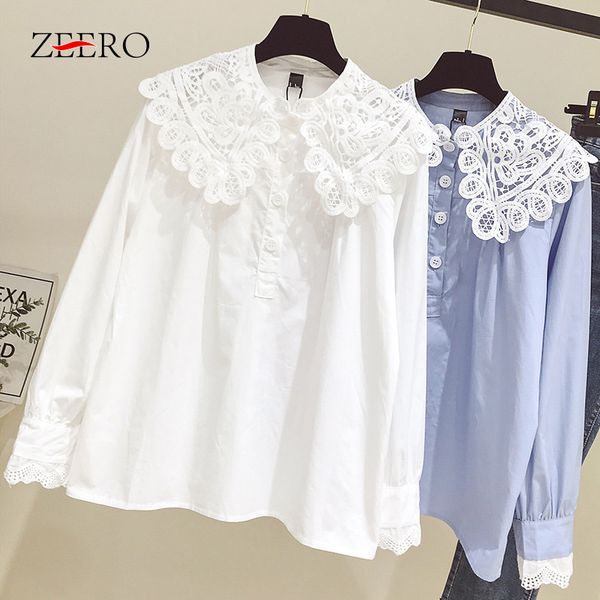 korean 2020 spring female white long sleeve peter pan collar lace patchwork casual shirts lolita women and blouses blusas
korean 2020 spring female white long sleeve peter pan collar lace patchwork casual shirts lolita women and blouses blusas