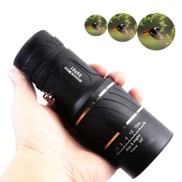 hd 16x52 dual focus zoom optical night day vision monocular single telescope outdoor hiking mountaineering accessories
hd 16x52 dual focus zoom optical night day vision monocular single telescope outdoor hiking mountaineering accessories
