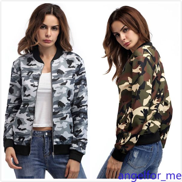 горячий стиль камуфляж модные zip вверх baseball jacket, Black;brown