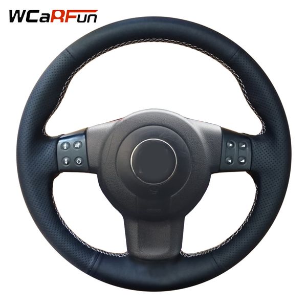 wcarfun black pu faux leather diy hand-stitched car steering wheel cover for seat leon (2) 2006-2008 ibiza (6l) 2007
wcarfun black pu faux leather diy hand-stitched car steering wheel cover for seat leon (2) 2006-2008 ibiza (6l) 2007