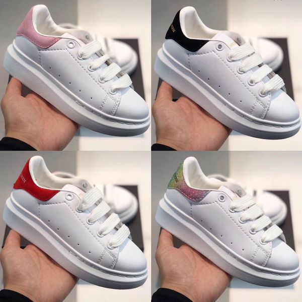 new brand classic designer kids fashion white leather low sports sneakers flat shoes 24-35 with box, Black
new brand classic designer kids fashion white leather low sports sneakers flat shoes 24-35 with box, Black