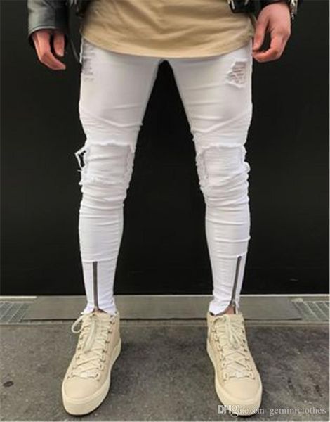new high-street men's motorcycle jeans slim fold hole zipper ripped trousers fashion euramerica straight-leg younger jeans
new high-street men's motorcycle jeans slim fold hole zipper ripped trousers fashion euramerica straight-leg younger jeans