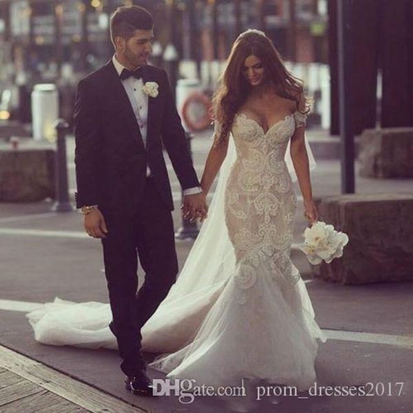 selling mermaid wedding dresses steven khalil dubai arabic off shoulder full length backless lace beading bridal gowns, White
selling mermaid wedding dresses steven khalil dubai arabic off shoulder full length backless lace beading bridal gowns, White