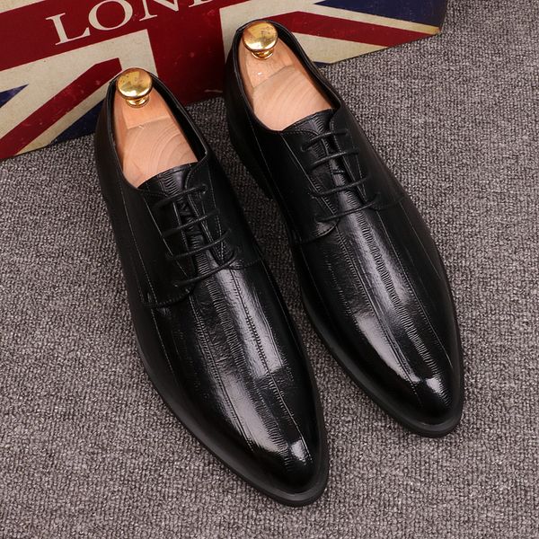 mens england casual sneakers leather formal shoes comfortable pointed toe loafers man shoes dressing flats party leisure, Black
mens england casual sneakers leather formal shoes comfortable pointed toe loafers man shoes dressing flats party leisure, Black
