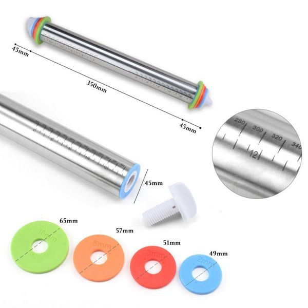17 inch stainless steel rolling pin portable size home kitchen non-stick fondant cake dough roller baking accessory easy clean
17 inch stainless steel rolling pin portable size home kitchen non-stick fondant cake dough roller baking accessory easy clean