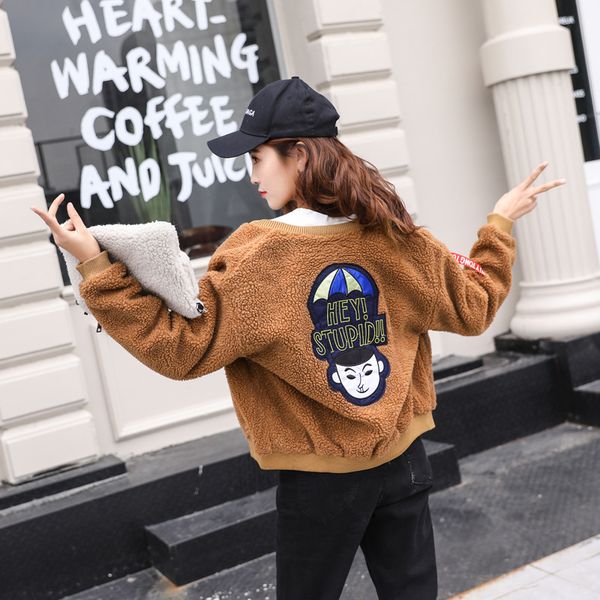 p shoot 19 autumn and winter new style down jacket cotton-padded clothes women's fashion korean-style embroidered lambs wool, Blue;black
p shoot 19 autumn and winter new style down jacket cotton-padded clothes women's fashion korean-style embroidered lambs wool, Blue;black
