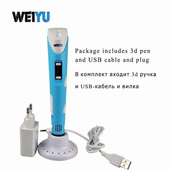 weiyu 3d printing pen 5v usb 3d pen pencil 3d drawing pen pla/abs filament for kid child education hobbies toys birthday gifts y200428
weiyu 3d printing pen 5v usb 3d pen pencil 3d drawing pen pla/abs filament for kid child education hobbies toys birthday gifts y200428
