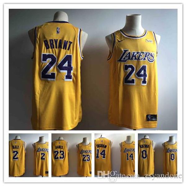 2019 los angeles lakers lebron james kobe 24 nba lonzo 2 ball kyle 0 kuzma brandon 14 ingram basketball jersey, Black
2019 los angeles lakers lebron james kobe 24 nba lonzo 2 ball kyle 0 kuzma brandon 14 ingram basketball jersey, Black