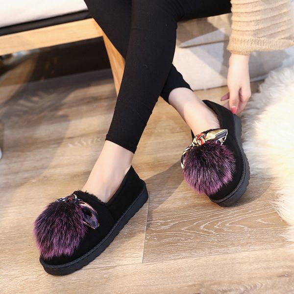 2020 new fashion pea shoes female flat bottom suede soft soft comfortable shoes hair ball women's driving u12-80, Black
2020 new fashion pea shoes female flat bottom suede soft soft comfortable shoes hair ball women's driving u12-80, Black