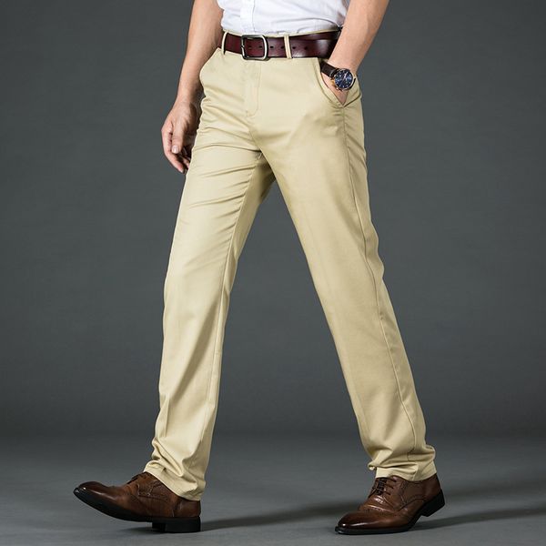 nigrity 2019 men's new straight casual pants mens stretch tencel straight fit trousers navy black khaki beige plus size 28-42
nigrity 2019 men's new straight casual pants mens stretch tencel straight fit trousers navy black khaki beige plus size 28-42