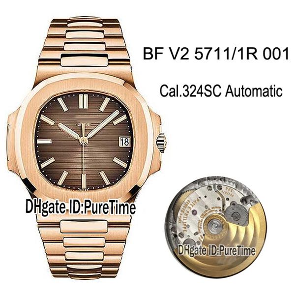 bff v2 nautilus 5711/1r-001 cal.324sc automatic mens watch rose gold brown textured dial stainless steel bracelet edition puretime 30c3, Slivery;brown
bff v2 nautilus 5711/1r-001 cal.324sc automatic mens watch rose gold brown textured dial stainless steel bracelet edition puretime 30c3, Slivery;brown