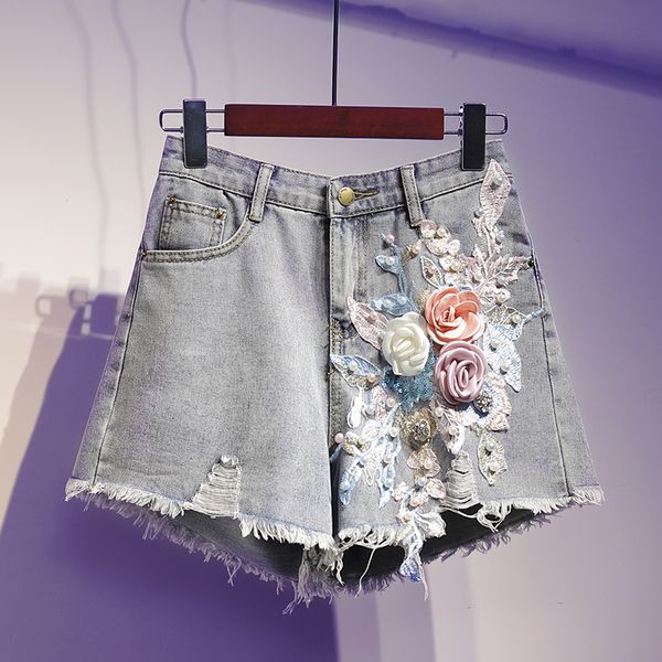 denim shorts women high waist wide leg tassel 3d flower shorts rhinestone flower jeans plus size 4xl 5xl, White;black
denim shorts women high waist wide leg tassel 3d flower shorts rhinestone flower jeans plus size 4xl 5xl, White;black