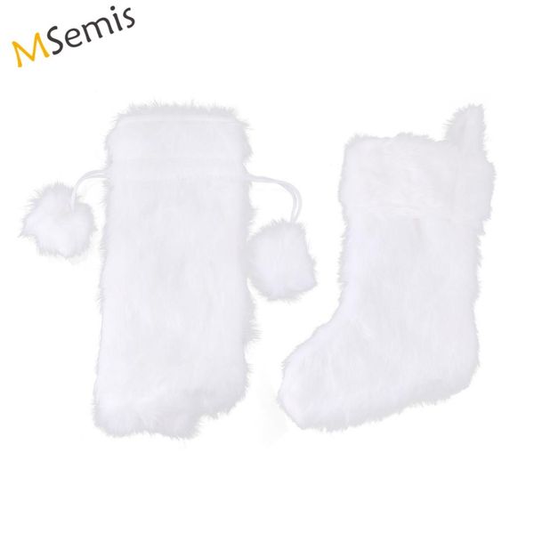 handmade snowy white cozy faux fur plush christmas stocking/wine bottle cover for holiday party decorations xmas gift
handmade snowy white cozy faux fur plush christmas stocking/wine bottle cover for holiday party decorations xmas gift