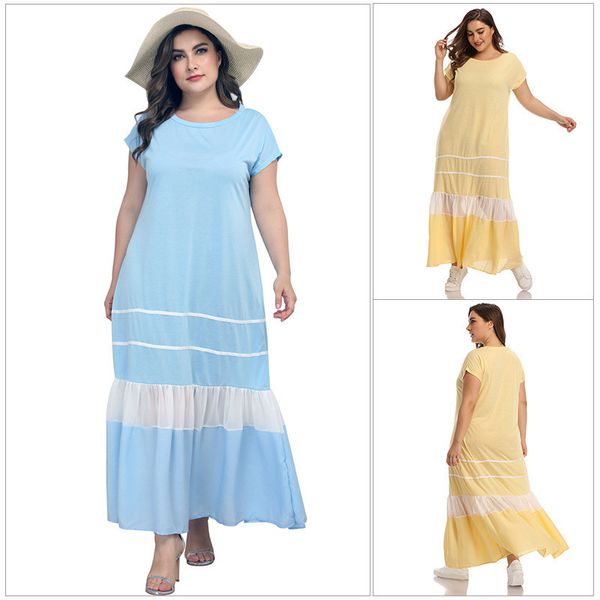 women designer plus size dress fashion soild color panelled casual dresses loose crew neck trumpet women clothing, Black;gray
women designer plus size dress fashion soild color panelled casual dresses loose crew neck trumpet women clothing, Black;gray