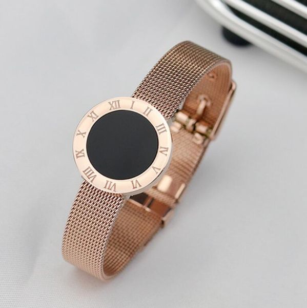 designer jewelry titanium steel bracelets romaji black disc bracelets for women simple rose gold bangles fahsion
designer jewelry titanium steel bracelets romaji black disc bracelets for women simple rose gold bangles fahsion