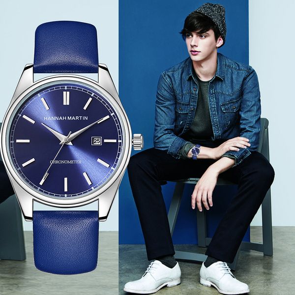 hm 2019 new man watch faux leather quartz waterproof sport wristwatch blue classical dress causal saatbrand mens clock gift, Slivery;brown
hm 2019 new man watch faux leather quartz waterproof sport wristwatch blue classical dress causal saatbrand mens clock gift, Slivery;brown