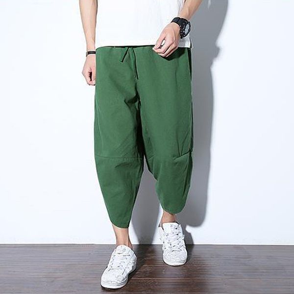 summer men loose joggers pants casual cotton linen baggy pants calf-length drawstring trousers harem streetwear plus size, Black
summer men loose joggers pants casual cotton linen baggy pants calf-length drawstring trousers harem streetwear plus size, Black