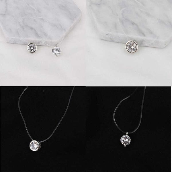 female transparent fishing line silver invisible necklace chain pendant necklace statement female pendant poputton
female transparent fishing line silver invisible necklace chain pendant necklace statement female pendant poputton