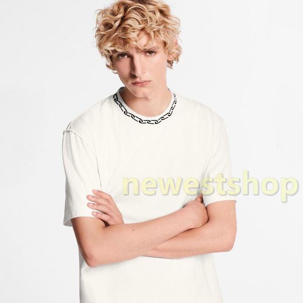 20fw black chain high street tee classic simple casual t-shirt solid color short sleeves designer t shirts men women summer crew neck tee, White;black
20fw black chain high street tee classic simple casual t-shirt solid color short sleeves designer t shirts men women summer crew neck tee, White;black