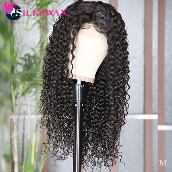 silkswan kinky curly 13*4 lace front human hair wigs with baby hair preplucked lace wigs brazilian remy for women 150% 180%, Black;brown
silkswan kinky curly 13*4 lace front human hair wigs with baby hair preplucked lace wigs brazilian remy for women 150% 180%, Black;brown
