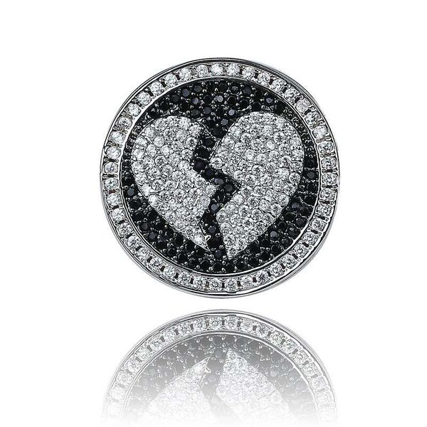 wholesale- iced out broken heart cluster rings for men luxury designer bling black white diamond ring silver love statement jewelry 5 sizes, Golden;silver
wholesale- iced out broken heart cluster rings for men luxury designer bling black white diamond ring silver love statement jewelry 5 sizes, Golden;silver