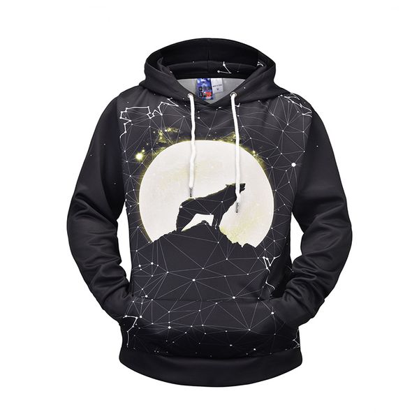осень / зима толстовка с капюшоном street trend brand 3d digital moon wolf printed сыпучие большой мужские и женские графический hoodie, Black
осень / зима толстовка с капюшоном street trend brand 3d digital moon wolf printed сыпучие большой мужские и женские графический hoodie, Black