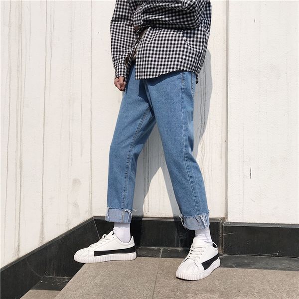 2018 korean style men's new baggy homme stretch brand straight jeans fashion trend casual pants blue all-match trousers s-2xl
2018 korean style men's new baggy homme stretch brand straight jeans fashion trend casual pants blue all-match trousers s-2xl