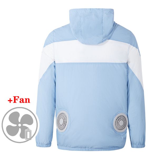 usb fan cooling hiking coat fishing cycling jacket air conditioning work outdoors quick cooling summer men/women, Gray;blue
usb fan cooling hiking coat fishing cycling jacket air conditioning work outdoors quick cooling summer men/women, Gray;blue