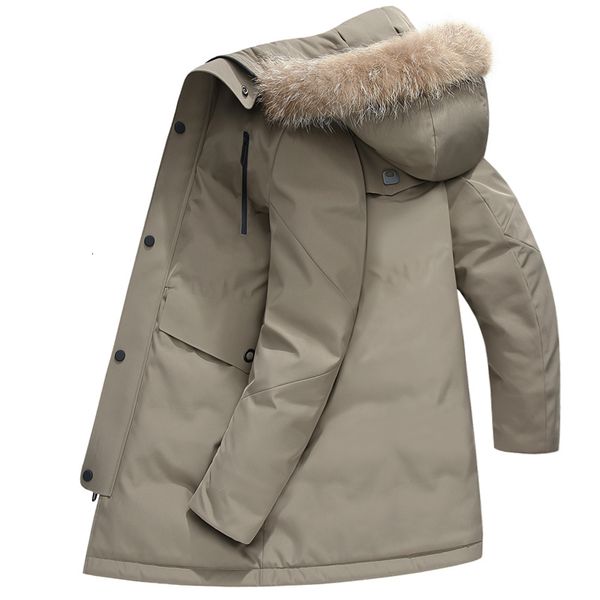 mens 90% white duck down jacket winter windproof and warm down coat men raccoon fur collar men's winter parkas, Black
mens 90% white duck down jacket winter windproof and warm down coat men raccoon fur collar men's winter parkas, Black