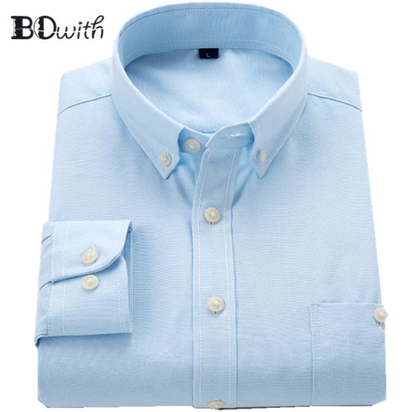 oxford light blue solid shirts for men long sleeved shirt male social business dress work men business weddind shirts, White;black
oxford light blue solid shirts for men long sleeved shirt male social business dress work men business weddind shirts, White;black
