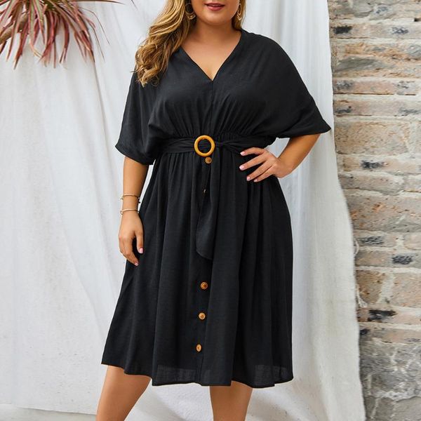 women dress vestido bohe solid short sleeve bandage v-neck summer black loose casual plus size sundress lady clothing#c45, Black;gray
women dress vestido bohe solid short sleeve bandage v-neck summer black loose casual plus size sundress lady clothing#c45, Black;gray