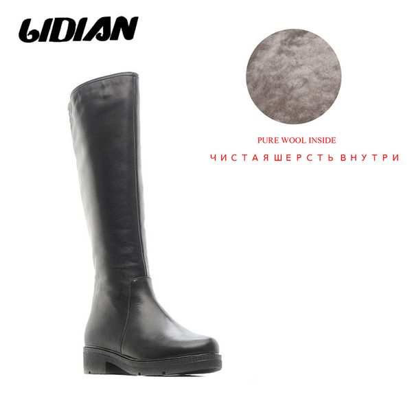 lidian 2018 winter boots wool fur inside warm shoes women luxury genuine leather shoes handmade russia boots footwear zip up, Black
lidian 2018 winter boots wool fur inside warm shoes women luxury genuine leather shoes handmade russia boots footwear zip up, Black