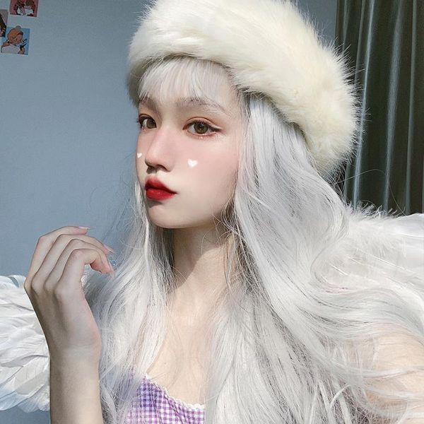 ailiade wigs long water wavy synthetic wigs ombre white bangs heat resistant fiber for women cosplay vacation anime lolita, Black
ailiade wigs long water wavy synthetic wigs ombre white bangs heat resistant fiber for women cosplay vacation anime lolita, Black