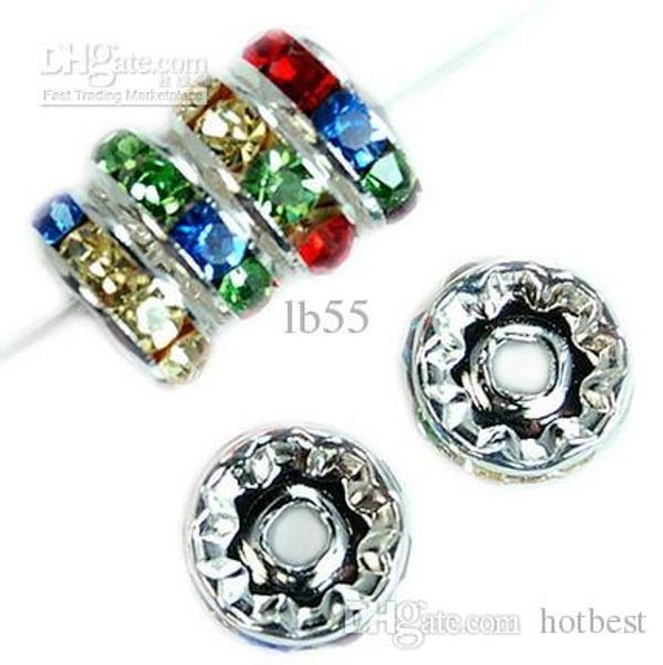 500pcs/lot 10mm crystal spacer wave rondelle spacer balls beads silver plated beads jewelry q83, Black
500pcs/lot 10mm crystal spacer wave rondelle spacer balls beads silver plated beads jewelry q83, Black