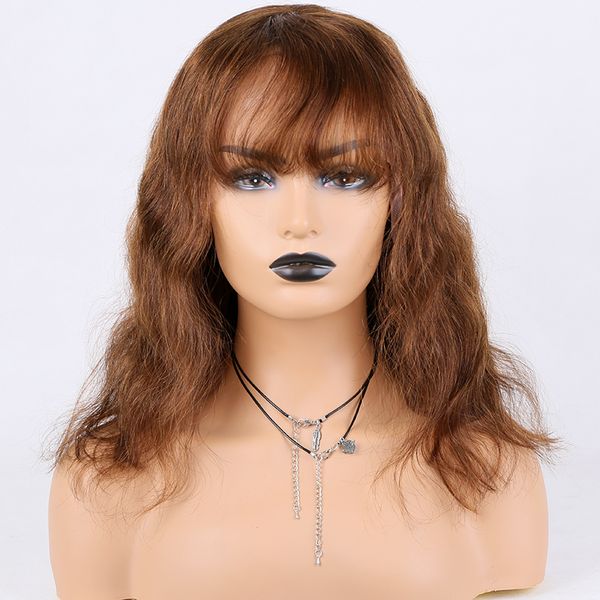 glueless lace front wigs with natural hairline pre-plucked medium brown brazilian hair 130% density wavy for american, Black;brown
glueless lace front wigs with natural hairline pre-plucked medium brown brazilian hair 130% density wavy for american, Black;brown