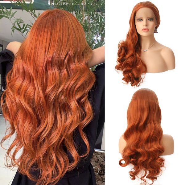 synthetic wigs charisma long body wave wig orange red color heat resistant hair part lace front for women syntehtic, Black
synthetic wigs charisma long body wave wig orange red color heat resistant hair part lace front for women syntehtic, Black