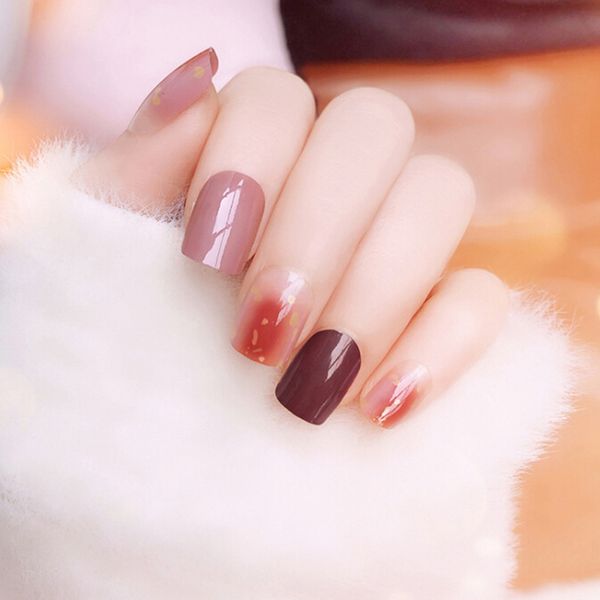 24pcs fashion fake nail color rendering full cover nail art tips with glue girls sweet simple summer false nails korean style, Red;gold
24pcs fashion fake nail color rendering full cover nail art tips with glue girls sweet simple summer false nails korean style, Red;gold