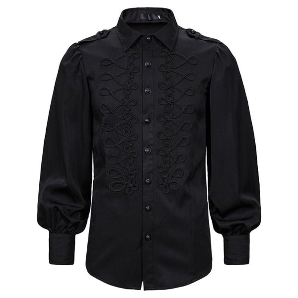klv long sleeve man shirts polyester men's blouse men bandage tunic men's medieval shirt gothic man blouse, White;black
klv long sleeve man shirts polyester men's blouse men bandage tunic men's medieval shirt gothic man blouse, White;black