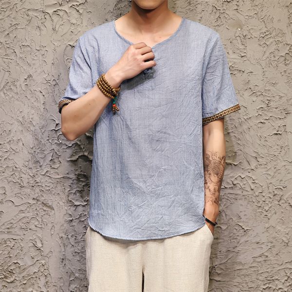 summer t shirt men casual loose linen breathable man's t-shirt short sleeve vintage tee shirt homme m-5xl thin tees for men, White;black
summer t shirt men casual loose linen breathable man's t-shirt short sleeve vintage tee shirt homme m-5xl thin tees for men, White;black